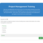 Project Management Training Overview 