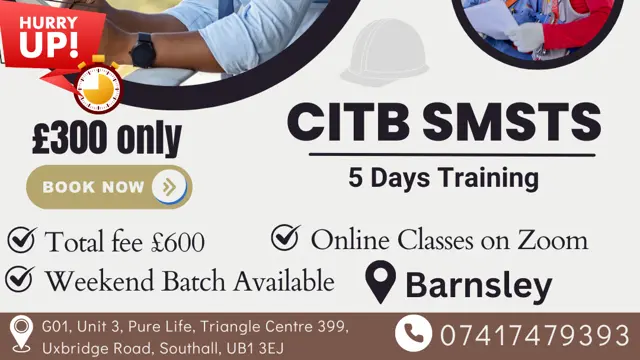 CITB SMSTS Course - Barnsley - Every weekend