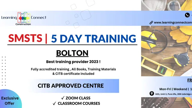 CITB SMSTS Course - Bolton - Every weekend