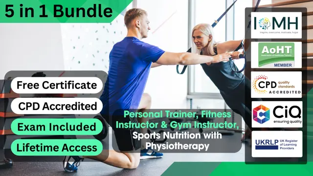 Personal Trainer, Fitness Instructor & Gym Instructor, Sports Nutrition with Physiotherapy