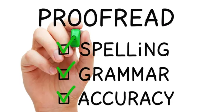 Proofreading & Copy Editing