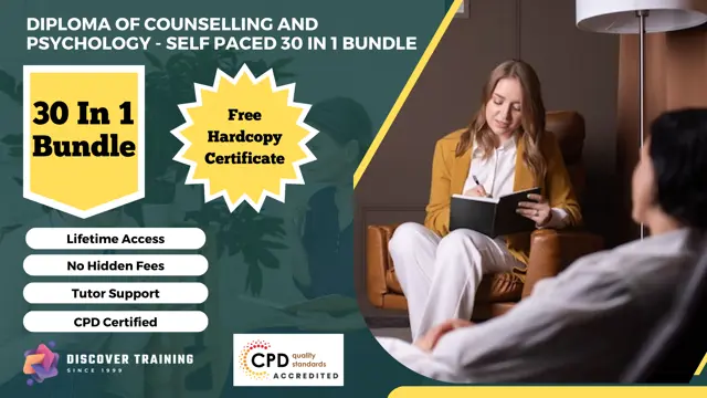 Diploma of Counselling and Psychology - Self Paced 30 in 1 Bundle 