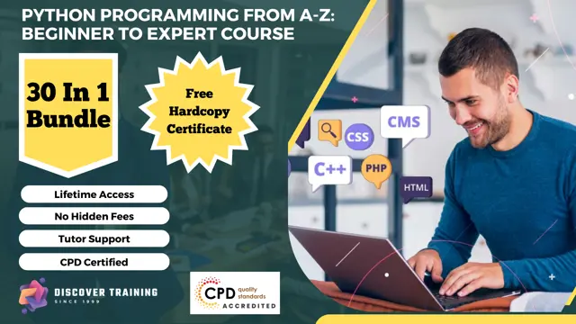 Python Programming From A-Z: Beginner To Expert Course - 30 in 1 Bundle