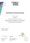 Quality Licence Scheme Sample Certificate