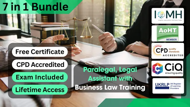 Paralegal, Legal Assistant with Business Law Training