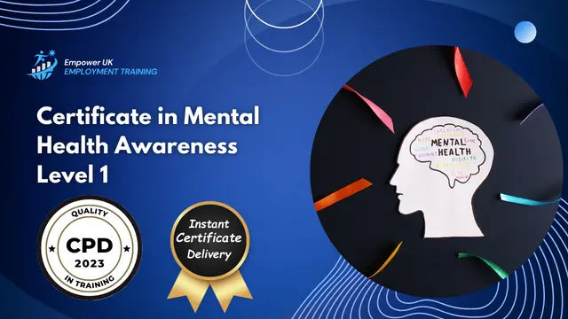 Certificate in Mental Health Awareness Level 1 