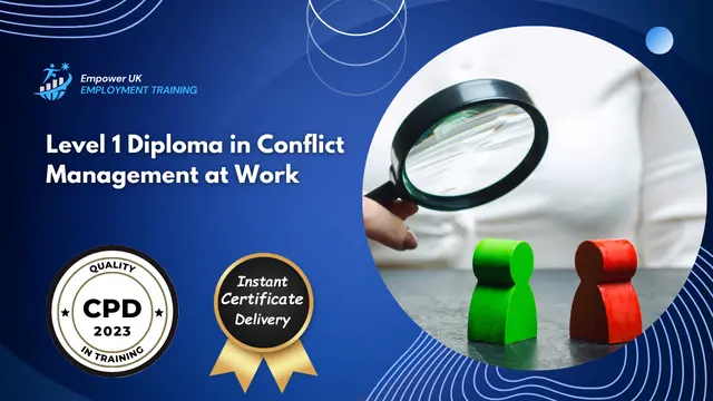 Level 1 Diploma in Conflict Management at Work