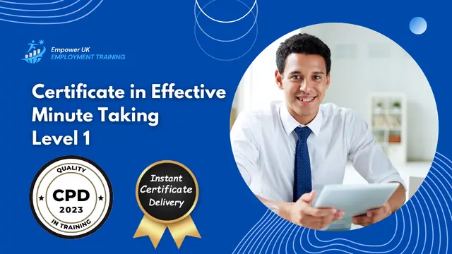 Certificate in Effective Minute Taking Level 1 