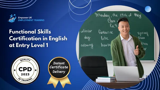 Functional Skills Certification in English at Entry Level 1