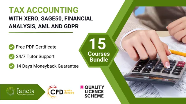 Tax Accounting with Xero, Sage50, Financial Analysis, AML and GDPR