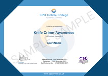 Knife Crime Awareness - Certificate