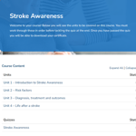 Stroke Awareness - Unit Overview