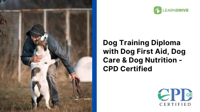 Dog Training Diploma with Dog First Aid, Dog Care & Dog Nutrition - CPD Certified