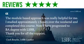 Customer Reviews about LSBR, UK Online Courses