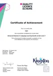 QLS Sample Certificate