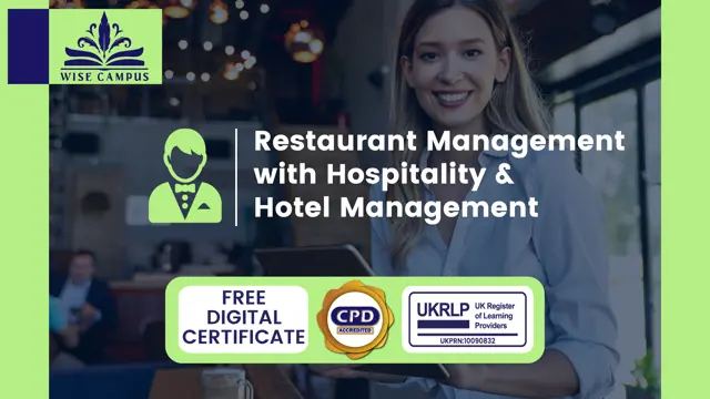 Restaurant Management with Hospitality & Hotel Management - CPD Certified