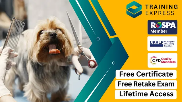 Dog Grooming Diploma, Dog First Aid and Dog Care  With Complete Career Guide