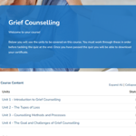 Grief Counselling Unit Overview