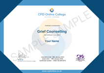Grief Counselling - Certificate
