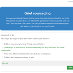 Grief Counselling Quiz Overview