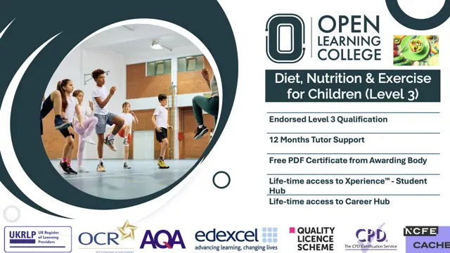 Diet, Nutrition & Exercise for Children (Level 3) Diploma