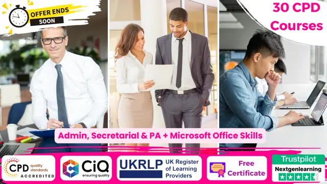 Admin, Secretarial & PA + Microsoft Office Skills (30 in 1 Bundle)