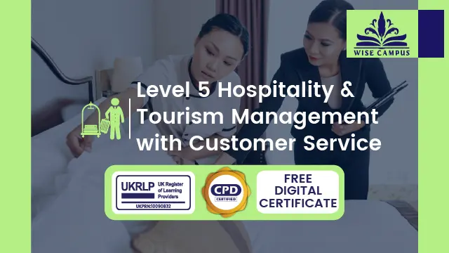 Level 5 Hospitality & Tourism Management with Customer Service