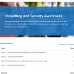 Shoplifting and Security Awareness Unit Overview