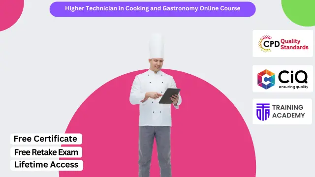 Higher Technician in Cooking and Gastronomy Online Course
