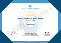 CPD Certificate - Environmental Awareness