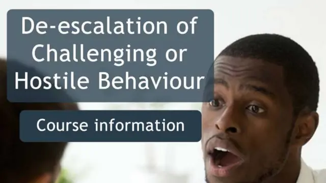 De-escalation of Hostile and Challenging Behaviour - CPD Accredited
