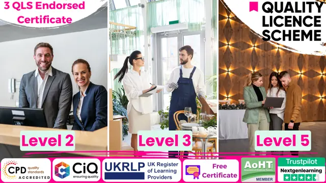 Hospitality Management, Event Management & Catering Level 2, 3 & 5 at QLS