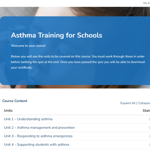 Asthma Training for Schools Unit Overview