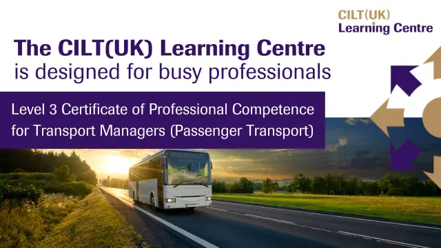 L3 Certificate of Professional Competence for Transport Managers - Passenger Transport