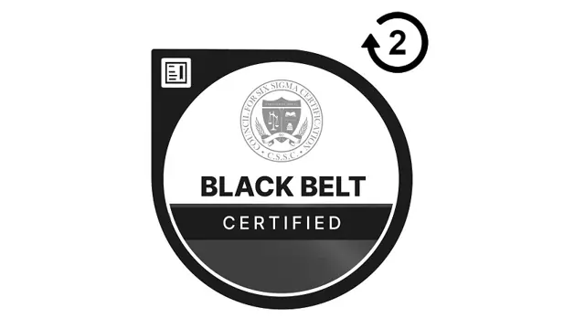 Accredited CSSC Lean Six Sigma Black Belt (exam included with retake) – 6 Months Access