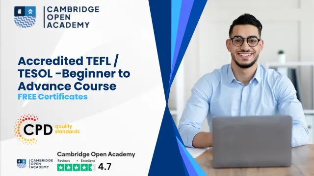 120 Hour TEFL / TESOL -Beginner to Advance Course