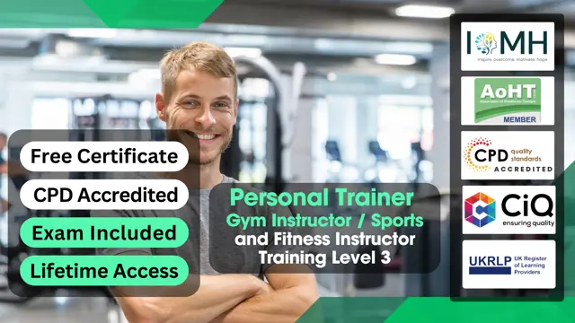 Personal Trainer / Gym Instructor / Sports and Fitness Instructor Training Level 3