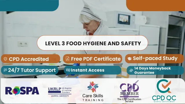 Level 3 Food Hygiene and Safety Certificate