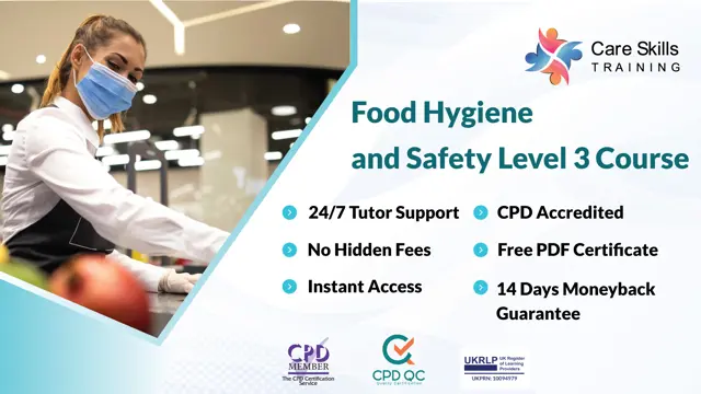 Level 3 Food Hygiene and Safety Certificate for Catering, Retail and Manufacturing