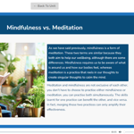 Introduction to meditation and mindfulness Slide Overview