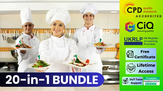 Professional Chef, Food Preparation & Cooking with Culinary Arts - CPD Certified