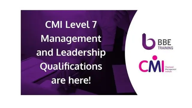 CMI Level 7 Certificate In Strategic Management & Leadership