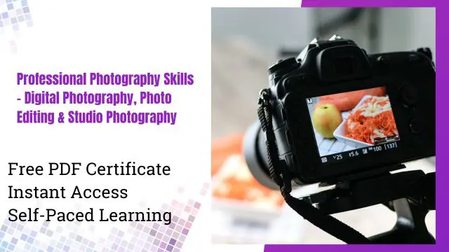 Professional Photography Skills - Digital Photography, Photo Editing & Studio Photography