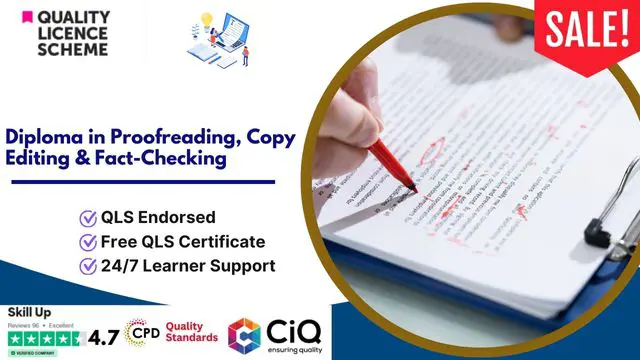 Diploma in Proofreading, Copy Editing & Fact-Checking at QLS Level 5