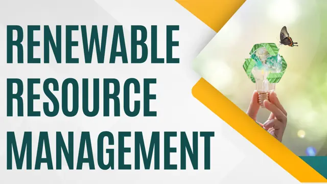 Level 2 & 3 Diploma in Renewable Resource Management - CPD Endorse