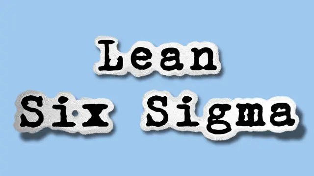 Lean Six Sigma Diploma