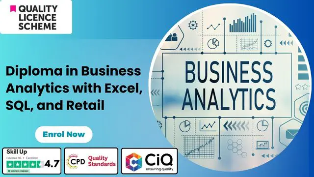 Level 3 & 5 Diploma in Business Analytics with Excel, SQL, and Retail  - QLS Endorsed