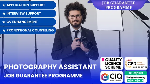 Photography Assistant - Job Guarantee Programme with Career & Application Support