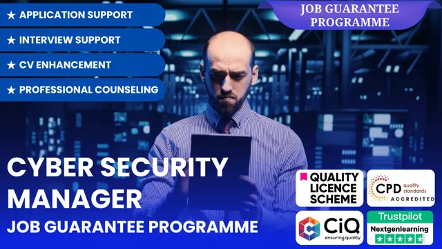 Cyber Security Manager - Job Guarantee Programme with Career & Application Support