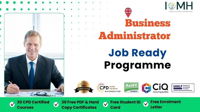 Business Administrator - Job Ready Programme with Money Back Guarantee